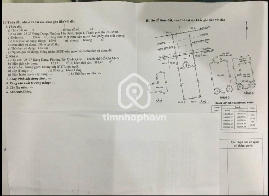 25-27 Đường Đặng Dung, Phường Tân Định, Quận 1
