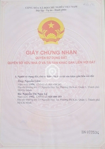 15 Đường Nguyễn Huy Tự, Phường Tân Định