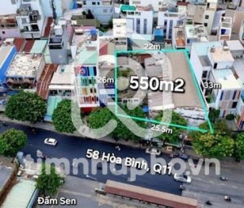 Bán Nhà phố Mặt Tiền Đường Hòa Bình Quận 11 - 4 tầng - Giá Chỉ 160 Tỷ