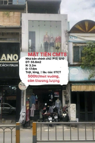 Nhà phố Mặt Tiền Đường Cách Mạng Tháng Tám Quận 10 - 4 tầng - Giá Chỉ 25 Tỷ