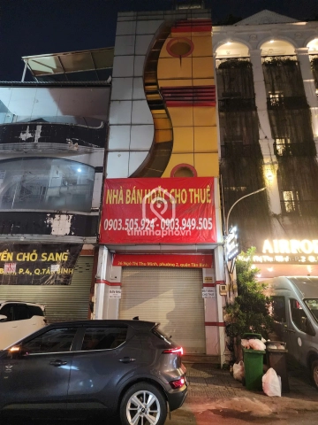Nhà phố Mặt Tiền Đường Ngô Thị Thu Minh Tân Bình - 4 tầng - Giá Chỉ 20 Tỷ
