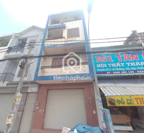 Bán Nhà phố Mặt Tiền Đường Tân Sơn Tân Bình - 4 tầng - Giá Chỉ 17,3 Tỷ