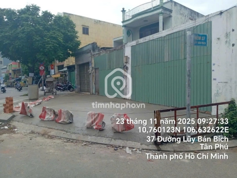 Nhà phố Mặt Tiền Đường Lũy Bán Bích Tân Phú - 2 tầng - Giá Chỉ 65 Triệu