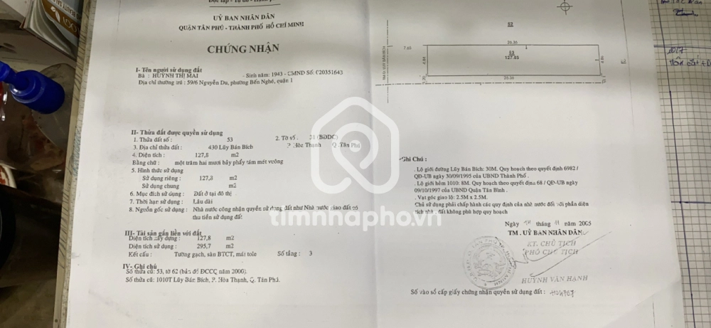 430 Đường Lũy Bán Bích, Phường Hòa Thạnh, Tân Phú