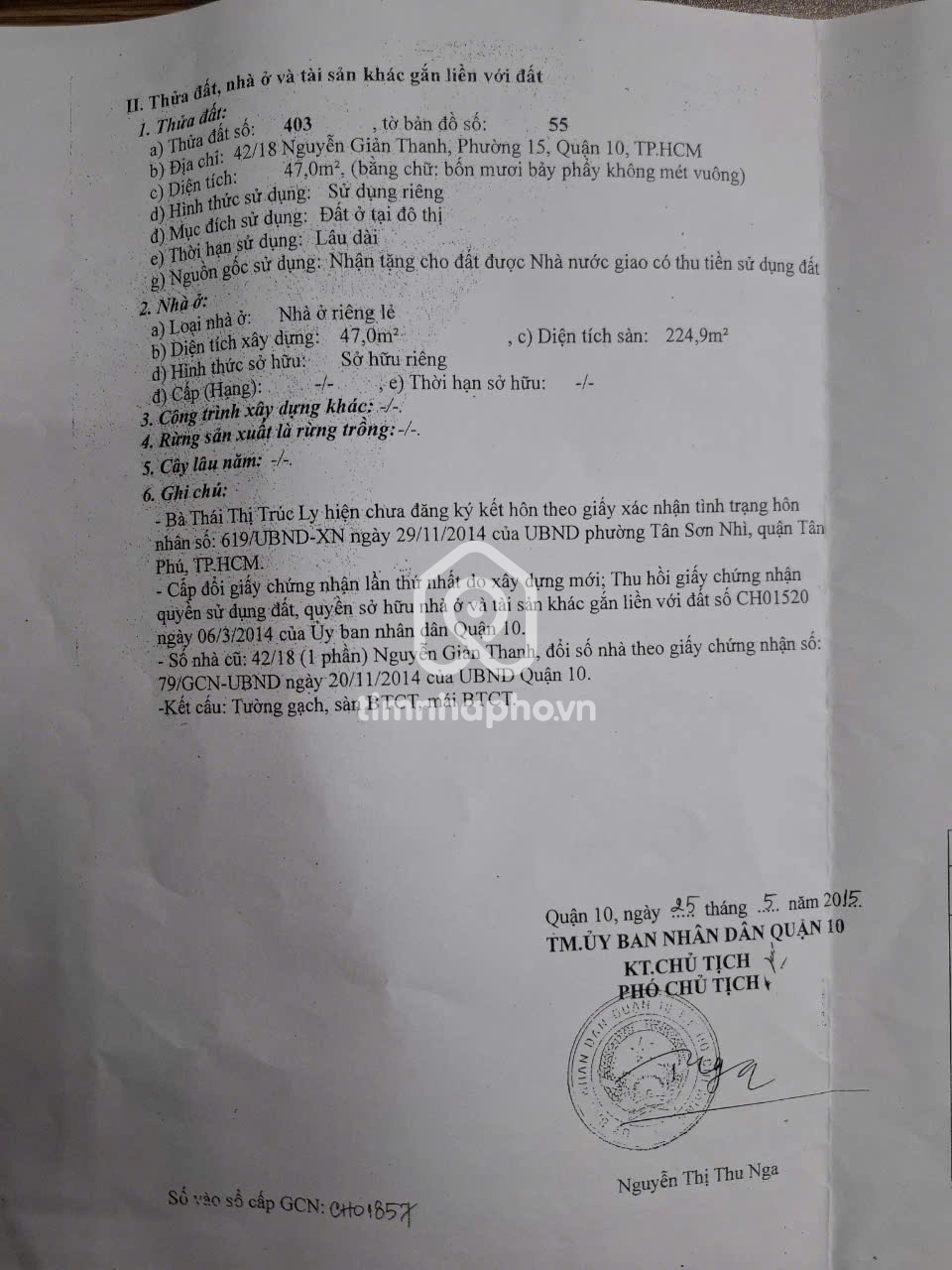 42/18 Đường Nguyễn Giản Thanh, Phường 15, Quận 10