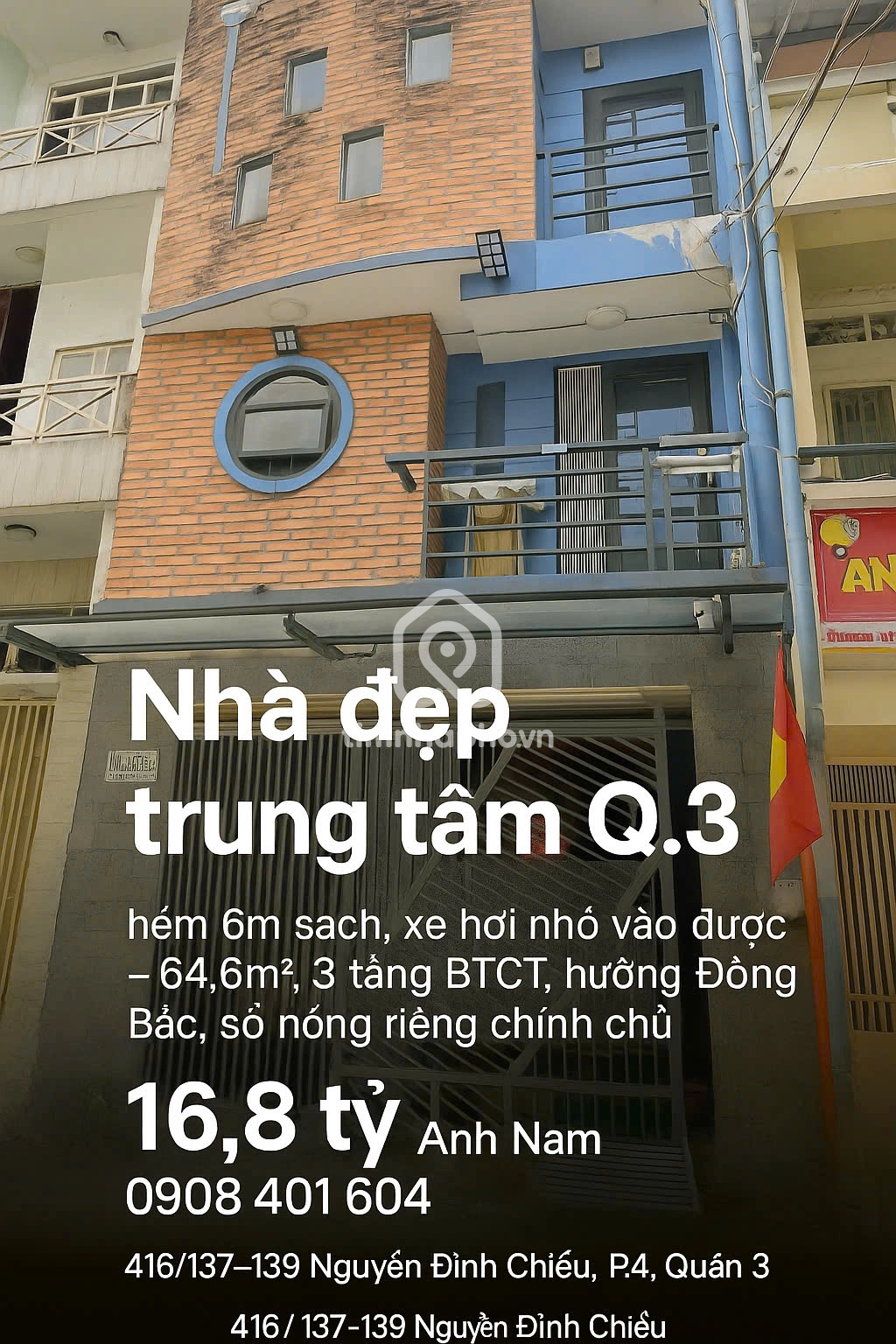 416/139 Đường Nguyễn Đình Chiểu, Phường 4, Quận 3