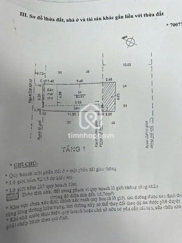 Nhà phố Hẻm Đường Nguyễn Sỹ Sách Tân Bình - 1 tầng - Giá Chỉ 6 Tỷ