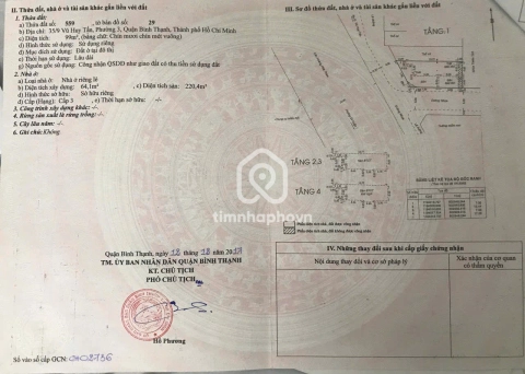Nhà phố Mặt Tiền Đường Vũ Huy Tấn Bình Thạnh - 4 tầng - Giá Chỉ 39 Tỷ