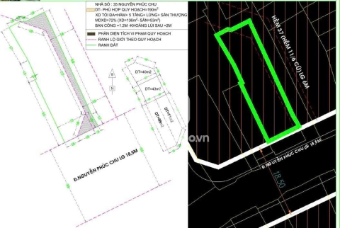 Nhà phố Mặt Tiền Đường Nguyễn Phúc Chu Tân Bình - 1 tầng - Giá Chỉ 26,5 Tỷ
