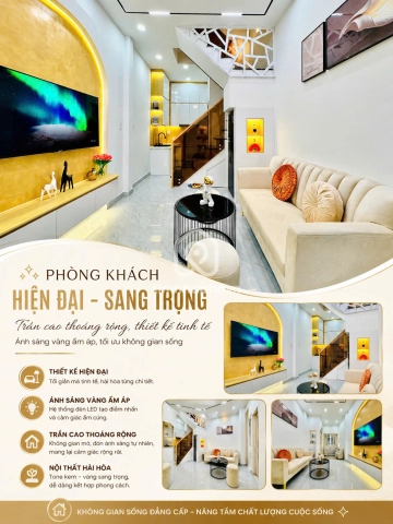 Nhà phố Hẻm Đường Xô Viết Nghệ Tĩnh Bình Thạnh - 3 tầng 